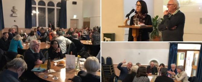 open westbury: a montage of people at the event