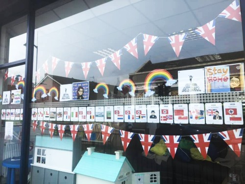 middleport matters window on VE day