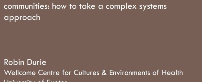 creating health - complex systems slide